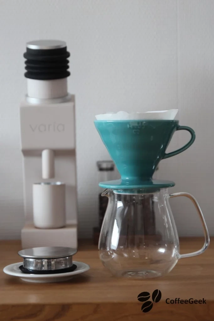 Verwendung der Kinto Unitea mit einem Hario V60