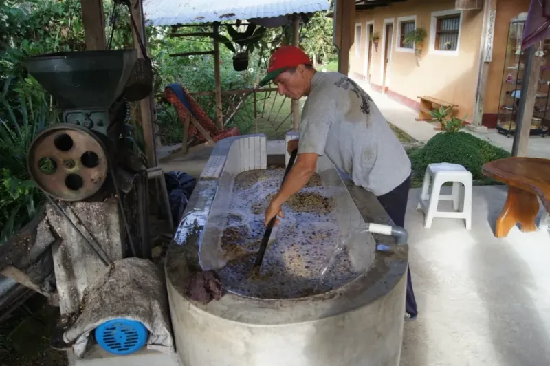 Mechanical washing (step 3)