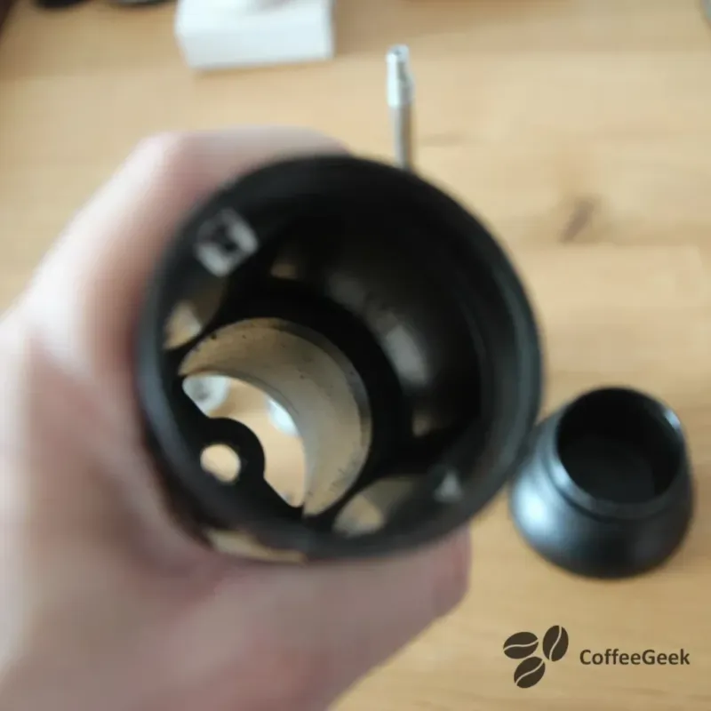 Disassembly of the fixed burr part
