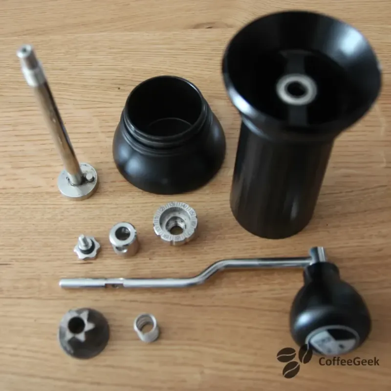 Removing the burr and central shaft