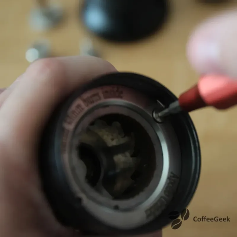 All parts that can be disassembled without tools