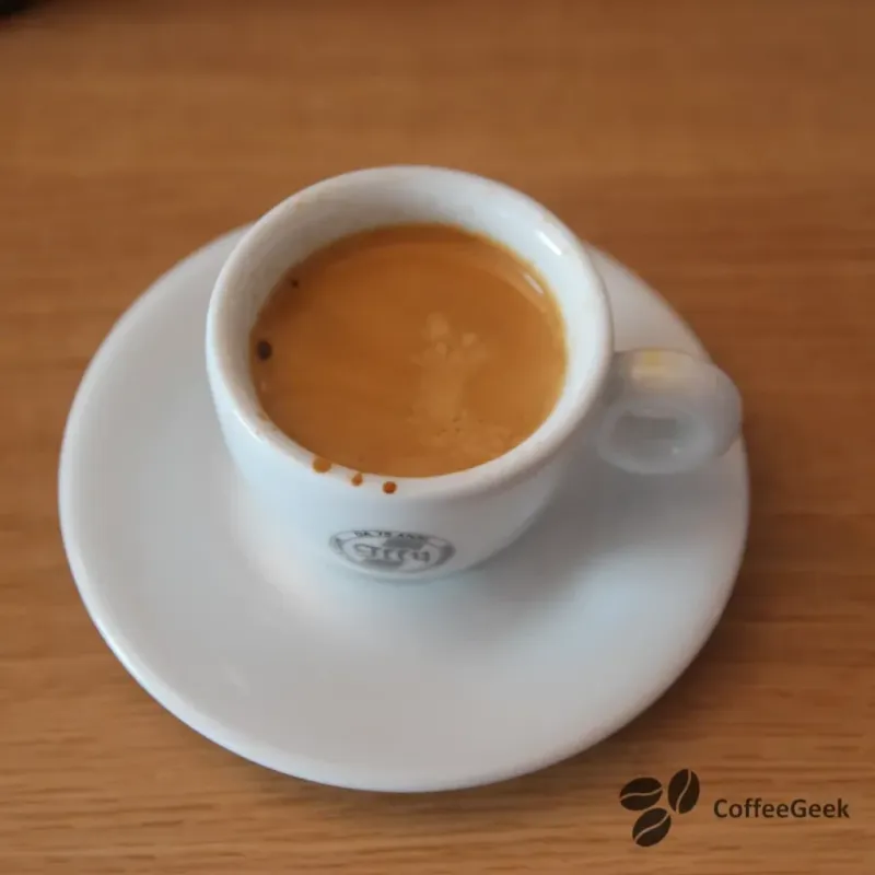 Espresso obtained with Wacaco Exagrind