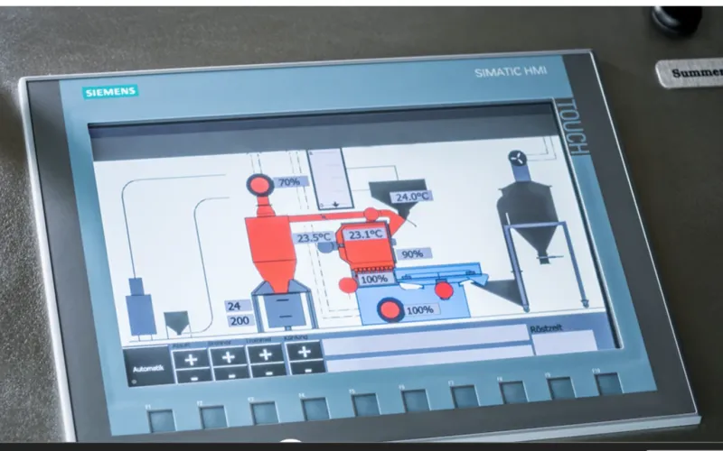 Máquina tradicional de tostado artesanal