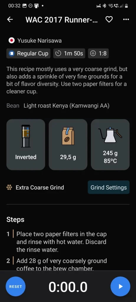 Recetas de café AeroPress
