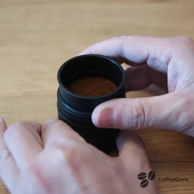 Compactación del café