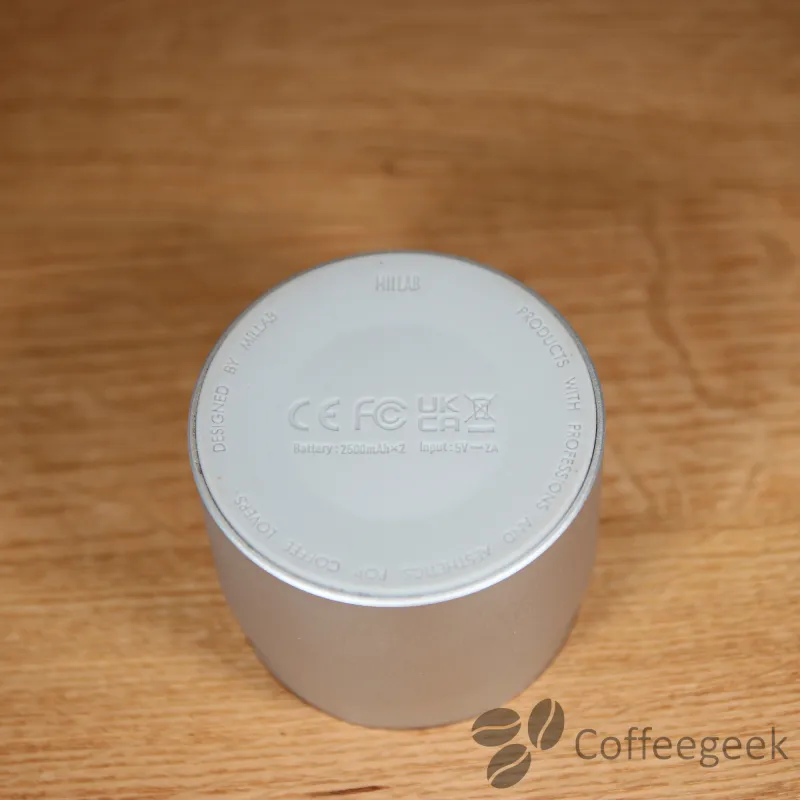 Recipiente Millab desde abajo