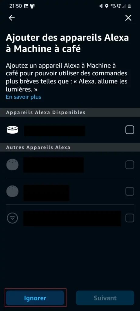 Alexa — Étape 10