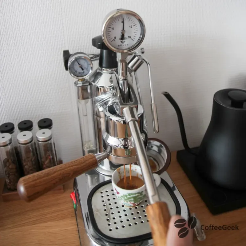 Extraction espresso La Pavoni