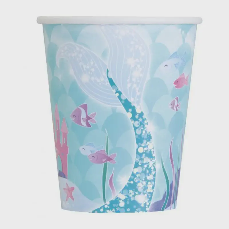 Cardboard cup with plastic coating