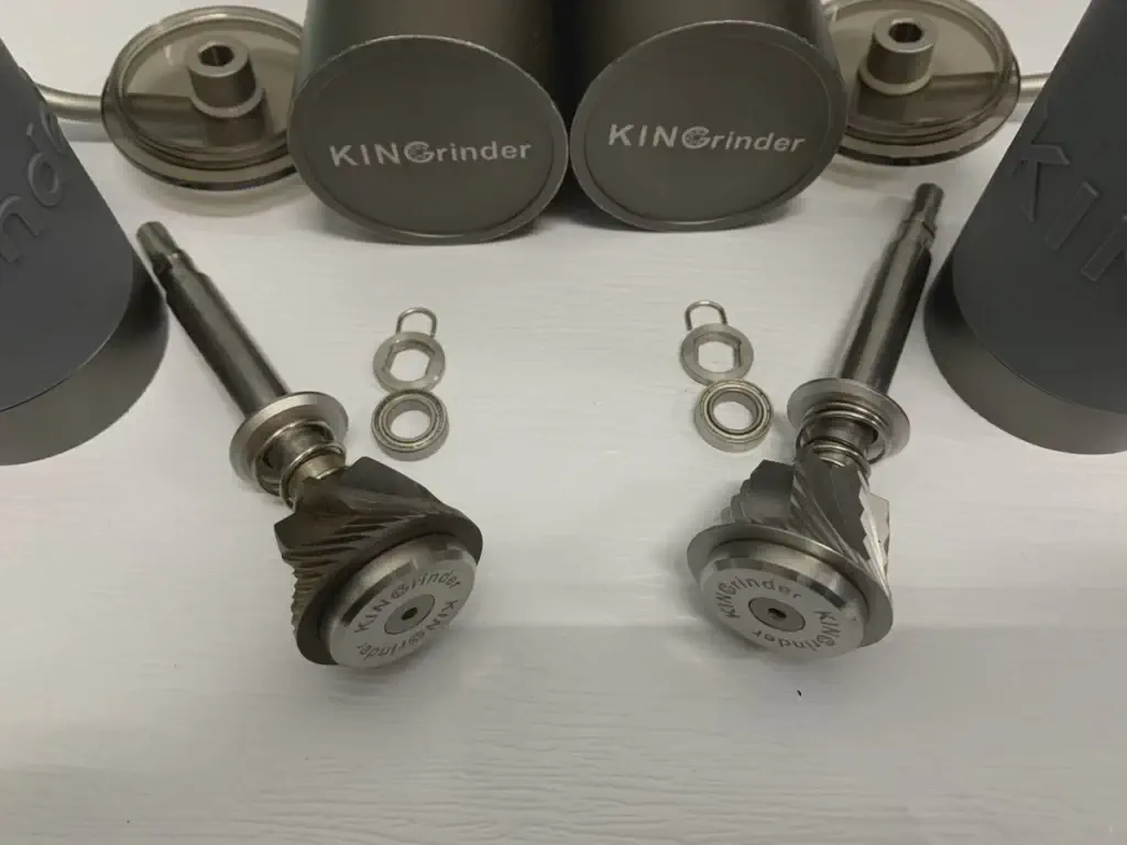 Kingrinder K4 and K6 burrs comparison