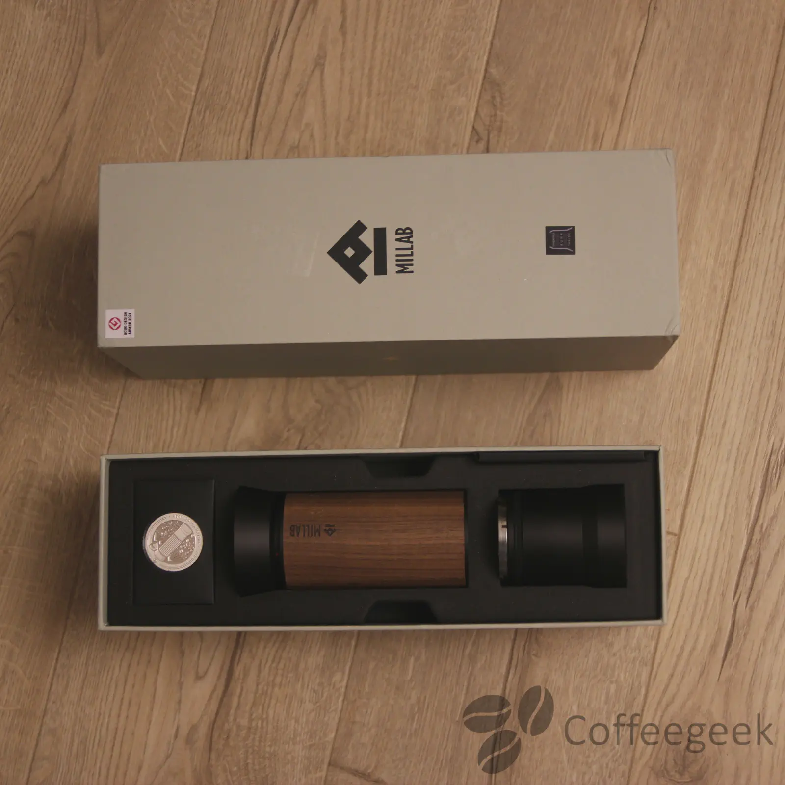 Millab M01 grinder in its box