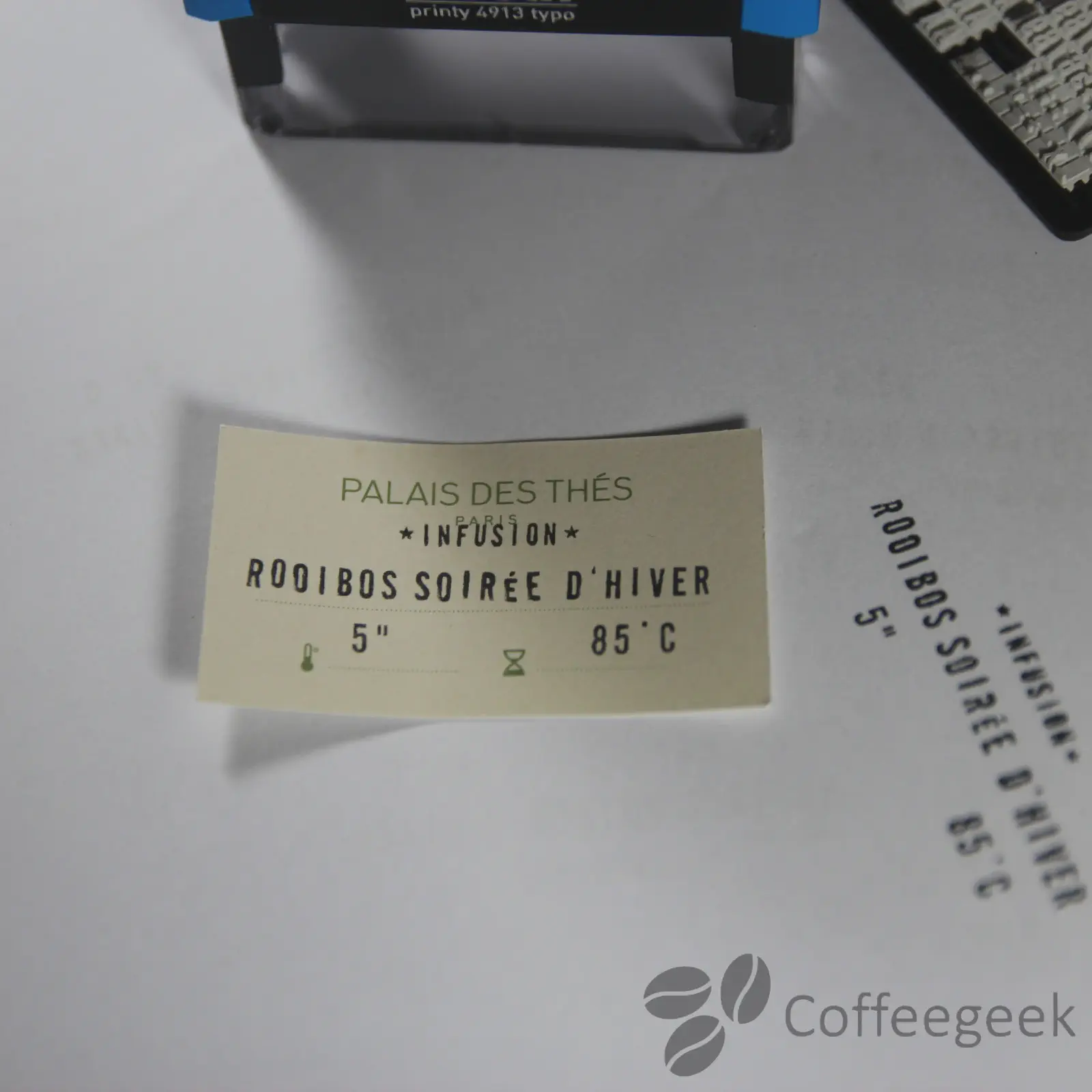 Eindresultaat van een gepersonaliseerd etiket