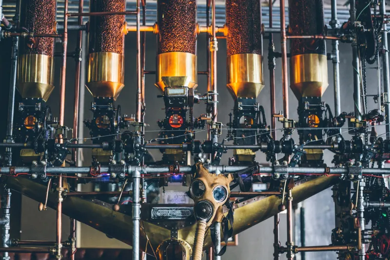 Dettagli decorativi steampunk