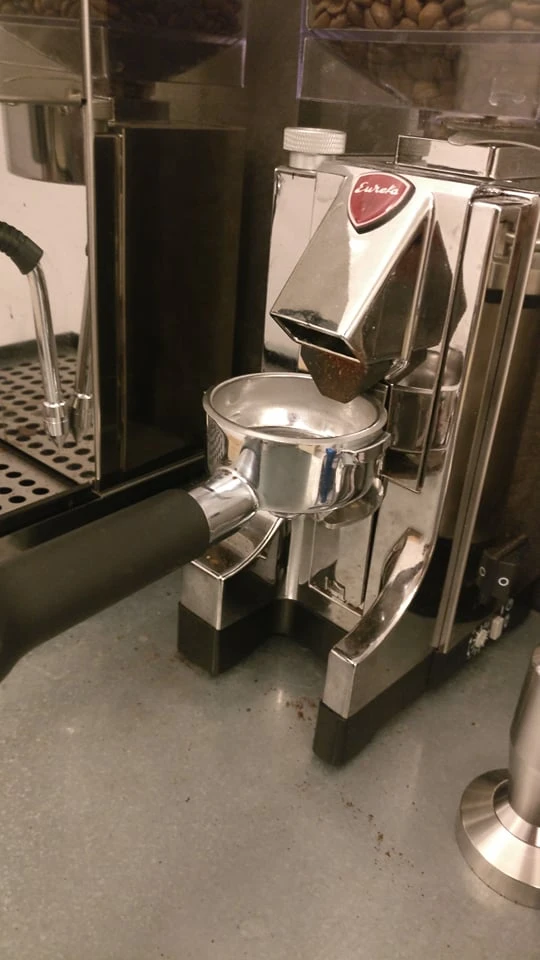 Filterdrager op zijn plaats