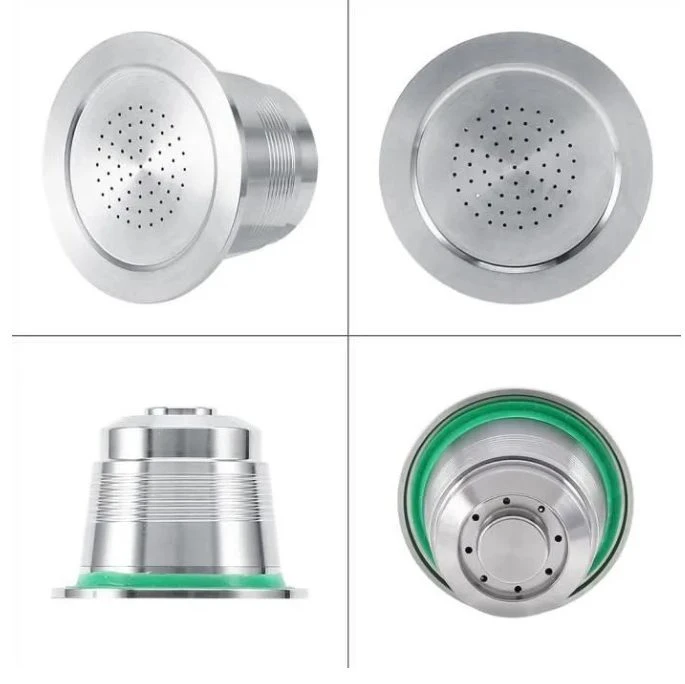 Metalowa kapsułka Nespresso wielokrotnego użytku z zamknięciem na gwint