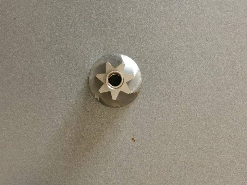 Konisk kvarn ovanifrån