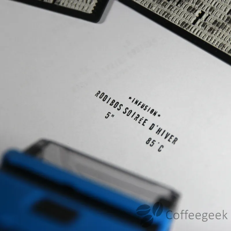 Test av stämpeln på utkastpapper